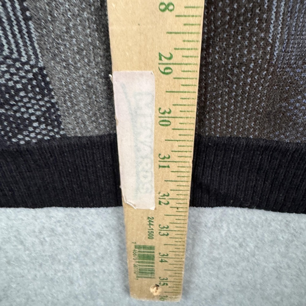 Cotton Reel Sweater Mens 2XLT Gray Brown Merino Wool Blend Textured Grandpacore - Picture 5 of 6